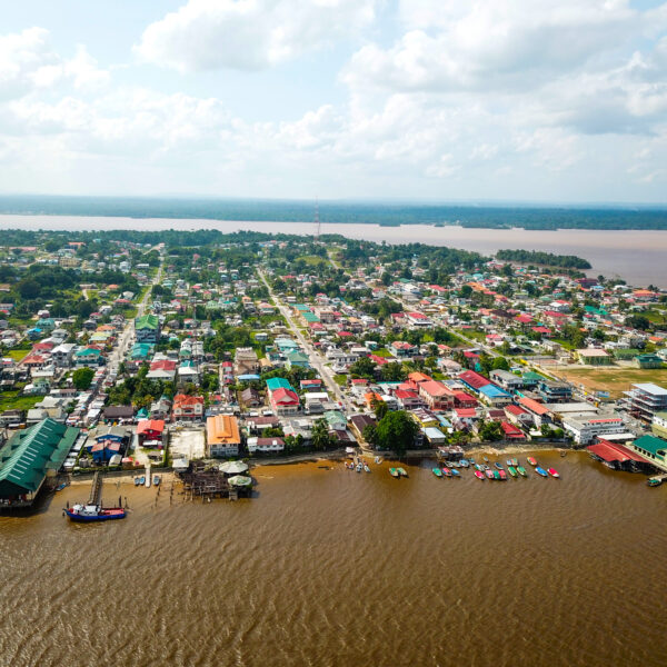 Droneshots of Bartica region